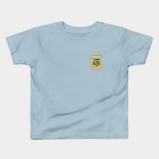 Argentina Football Team With Three Stars Kids T-Shirt